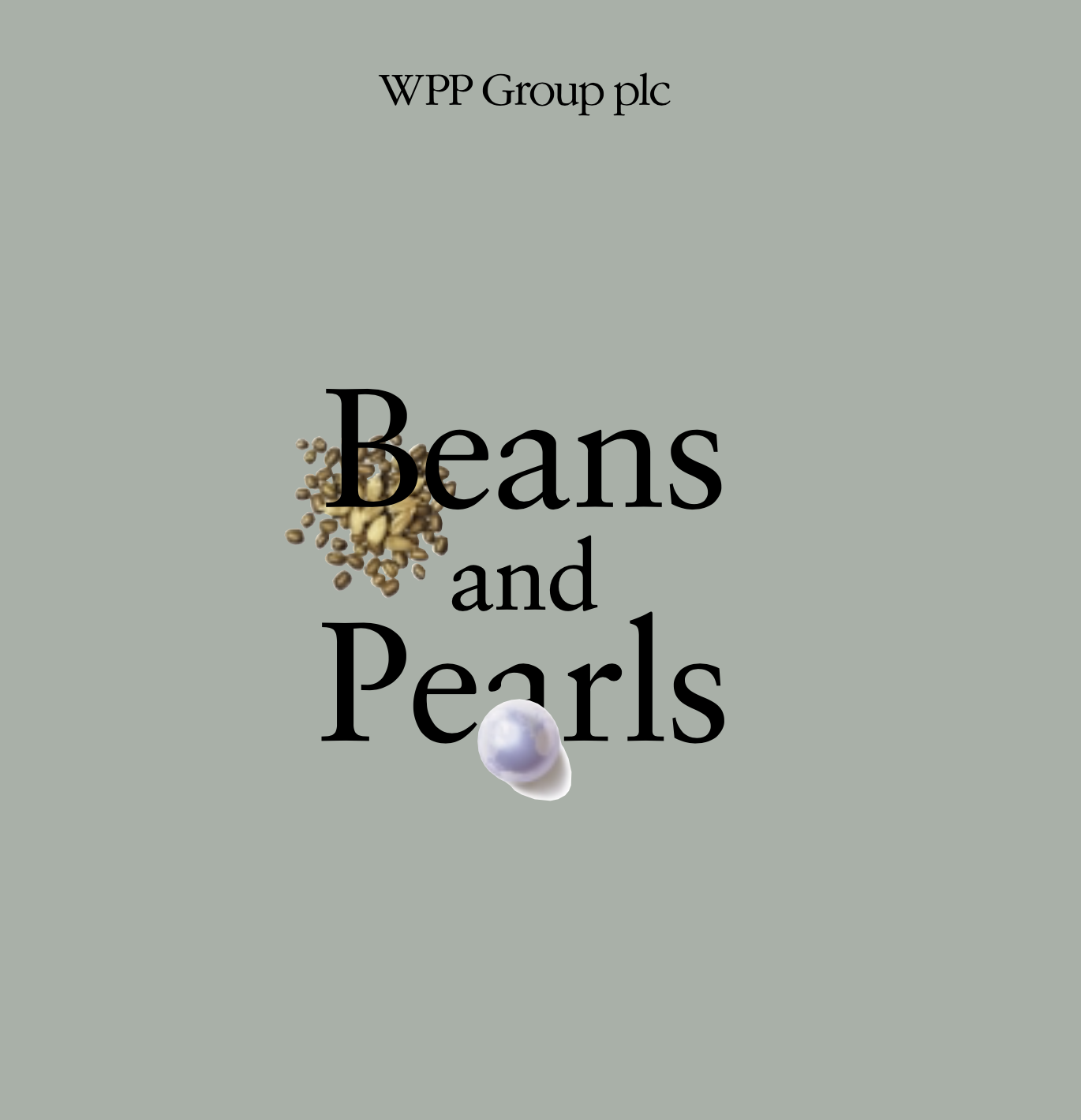 Image of a piece of paper with text on it annd a drawing of beans and a pearl